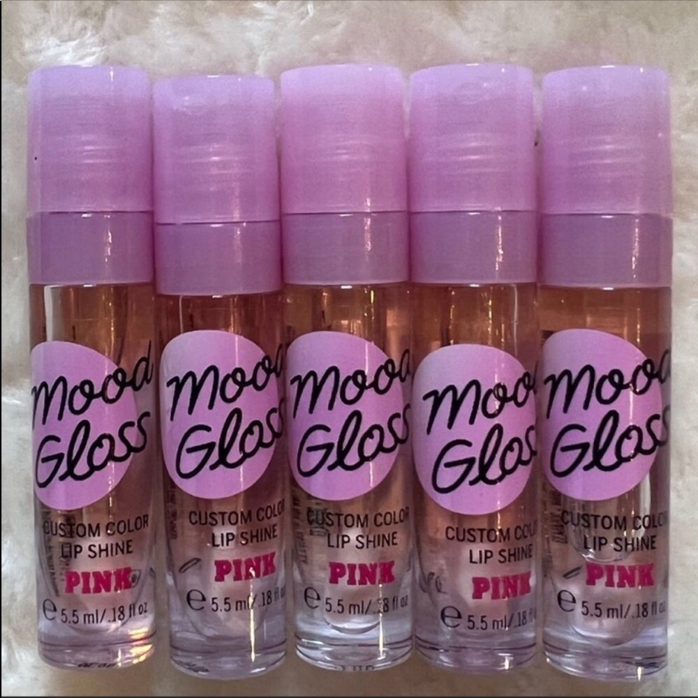 Sold✨HP✨Pink VS 5pc Mood Gloss Lip Shine - Picture 2 of 2